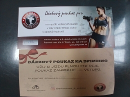 Dárkové poukazy v prodeji